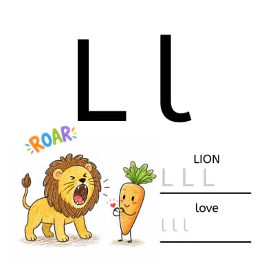 A final spread from My First Learn ABC with Pea & Carrot