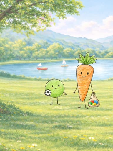 Pea & Carrot The Angry Book interior spread