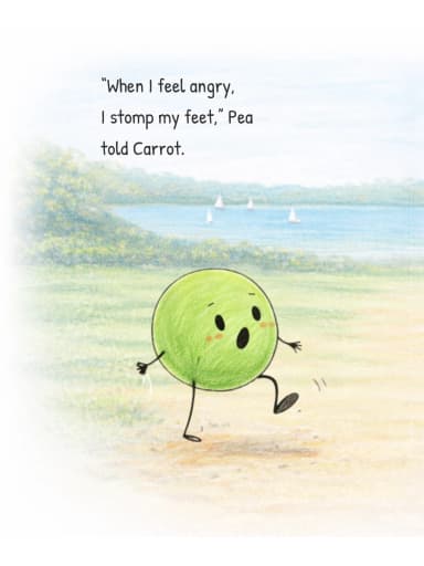 Pea & Carrot The Angry Book review graphic