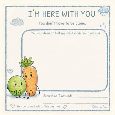 Another spread from Pea & Carrot My First Feelings Time Capsule