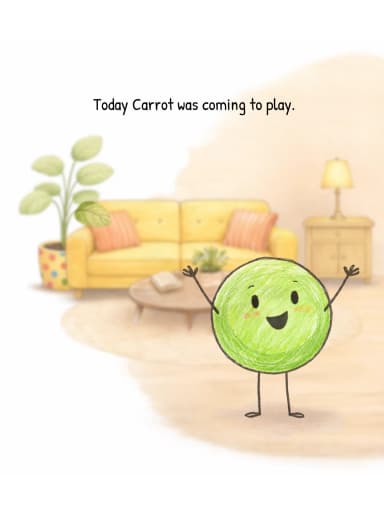 Pea & Carrot The Hungry Book interior spread