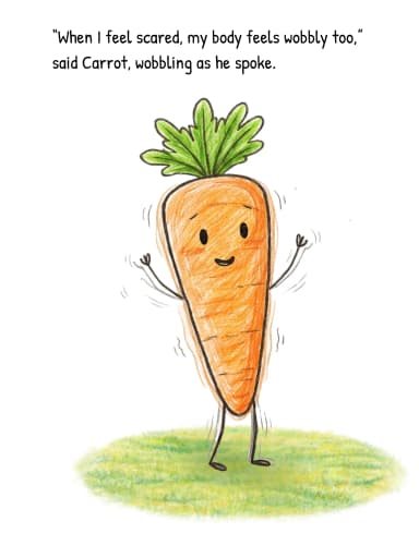 Pea & Carrot The Scared Book companion page